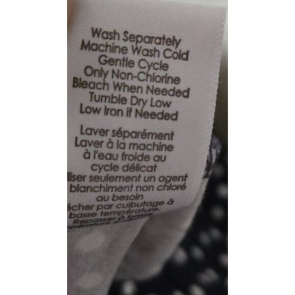 Coldwater Creek Women's Maxi Dress Navy white Polka dot size 1X - Picture 7 of 7